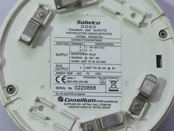 CONSILIUM SALWICO DOS3 PHOTOELECTRIC SMOKE DETECTOR - Image 6