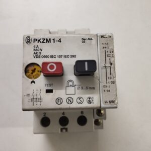 Klockner pkzm1-2,4 circuit breaker motor starter (1,6-2,4a)