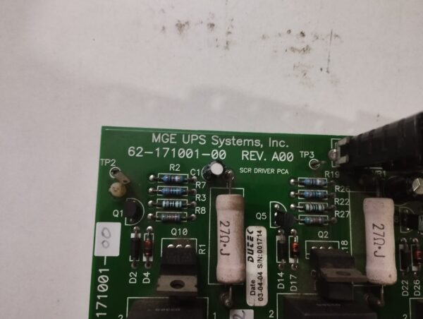 MGE UPS SYSTEMS 62-171001-00 SCR DRIVER PCA BOARD - Image 6