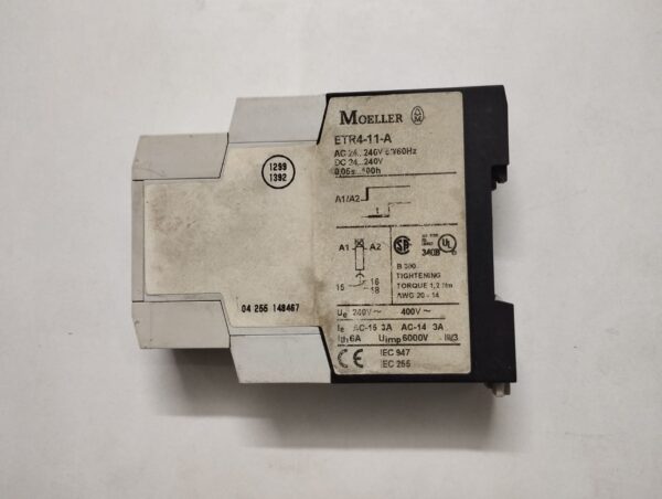 Moeller Etr4-11-A Electronic Time Relay - Image 3