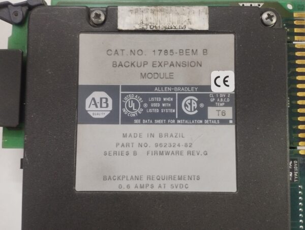 Allen-Bradley 1785-Bem B Backup Expansion Module - Image 3