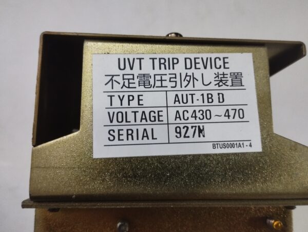 Terasaki Aut-1bd Uvt Trip Device Ac430-470 - Image 4