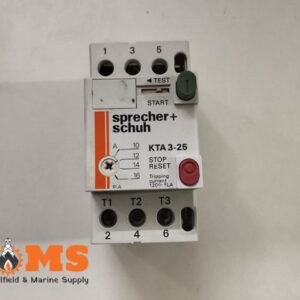 Sprecher+Schuh Kta3-25 Circuit Breaker Motor Starter 10-16a