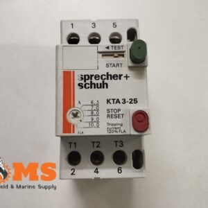 Sprecher+Schuh Kta3-25 Motor Starter Circuit Breaker (6.3-10a)
