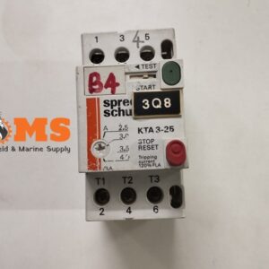 Sprecher+Schuh Kta3-25 Motor Starter Circuit Breaker (2.5-4a)