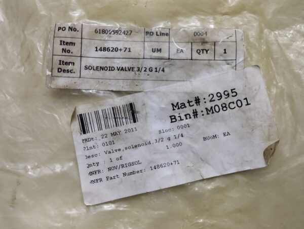 Norgren 8010750 Electromagnetic Valve With 148620+71 Solenoid Valve - Image 5