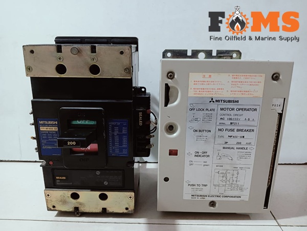 Mitsubishi Nf400-Se No-Fuse Breaker With Motor Operator