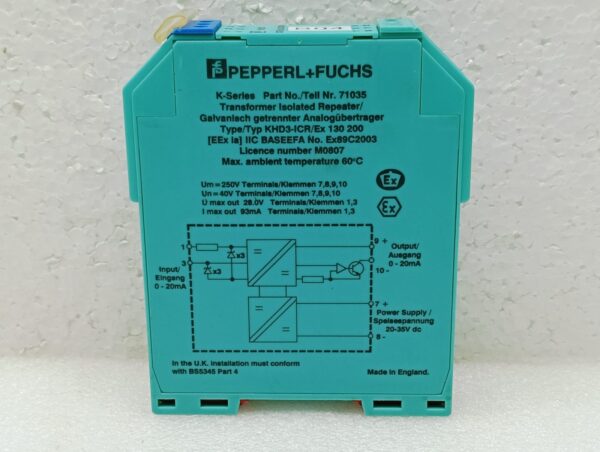 Pepperl+Fuchs Khd3-Icr/Ex 130 200 Transformer Isolated Repeater - Image 3