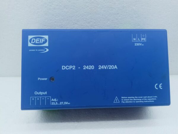 Deif Dcp2-2420 Battery Charger Dc Power Supply - Image 3