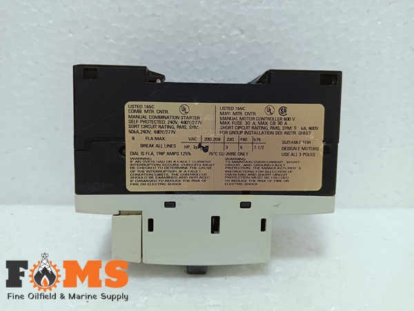 Siemens 3rv1011-1ha10 Motor Protection Circuit Breaker - Image 3