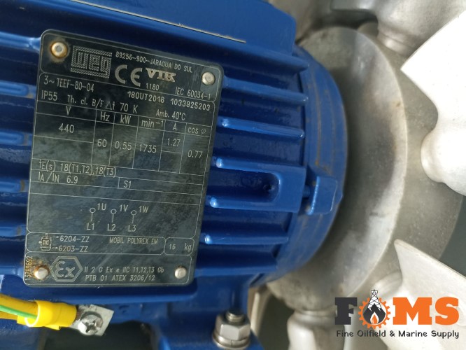Hison Axial Flow Fans MODEL-400-4-A1-4 MOTOR KW= 0.55 FAN NO.-H4B516/16 - Image 13