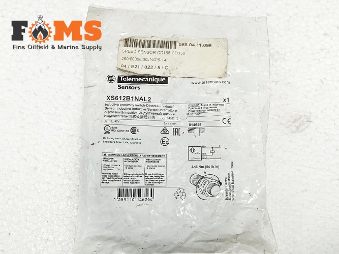 XS612B1NAL2 TELEMECANIQUE PROXIMITY SENSOR NEW FREE SHIPPING
