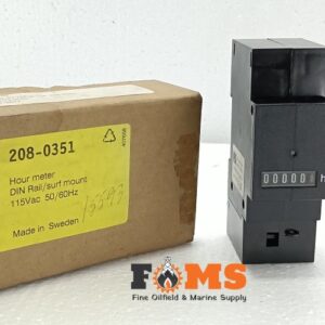 RS 208-0351 HOUR METER DIN RAIL SURFACE MOUNT 115VAC 50/60Hz
